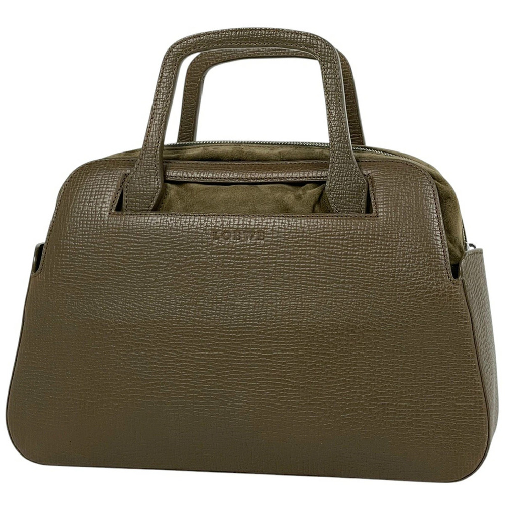 Loewe logo handbag leather brown